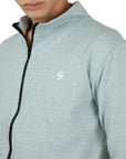 Sleek Melange Zipper Hoodie