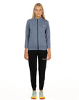 Sleek Melange Zipper Hoodie