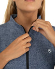 Sleek Melange Zipper Hoodie
