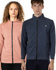 Sleek Melange Zipper Hoodie